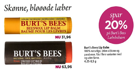 Burts Bees læbepomade i Matas, læs min anmeldelse af Burts Bees læbepomade