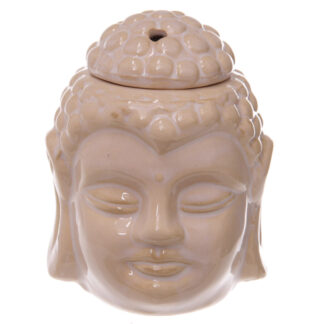 Hvid Duftlampe Buddha