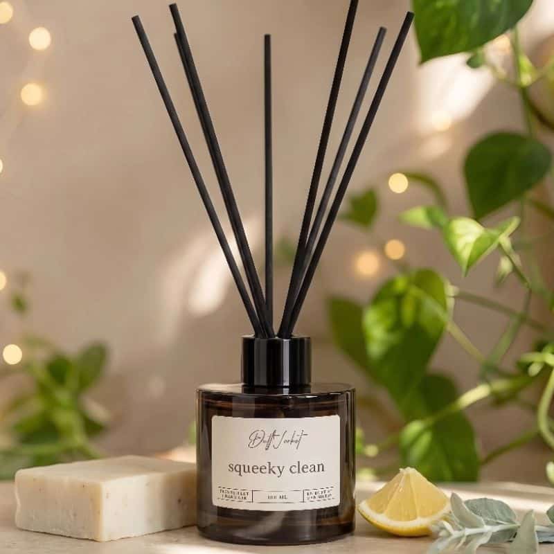 Squeeky Clean: Duftpinde og refills - NY Amber diffuser
