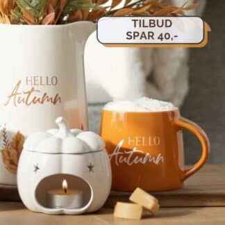 Duftlampe hvidt græskar