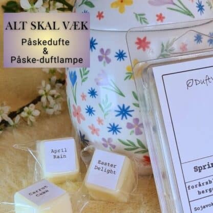 Påskegave med duftlampe & duftvoks
