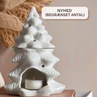 Duftlampe i hvid - juletræ