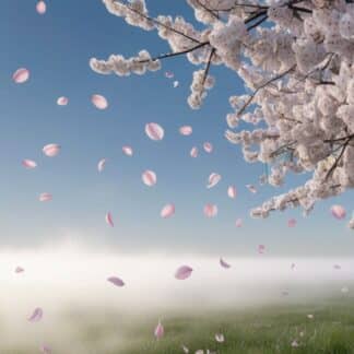 duftvoks med bomuldsduft Cherry blossom in cotton fields
