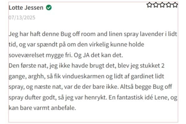 duf mod myg og edderkopper BUG OFF Lottes anmeldelse