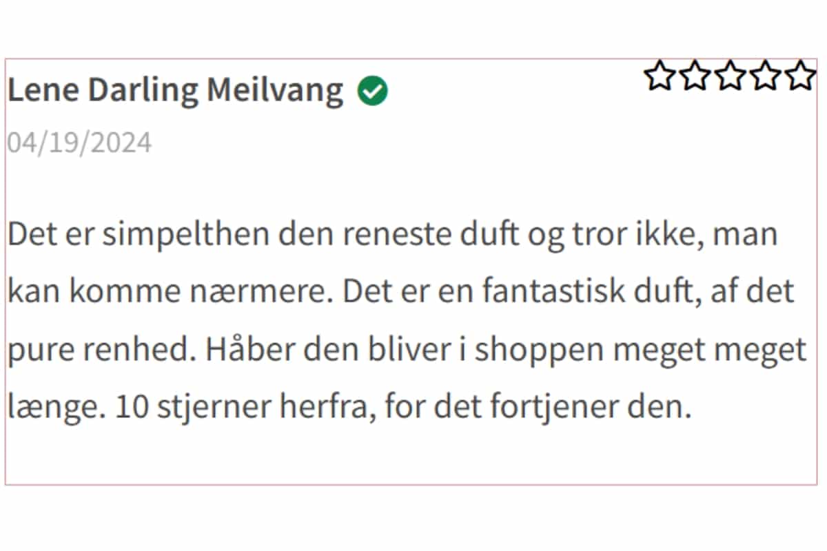 duftpinde fra duftverket anmeldelse LENE