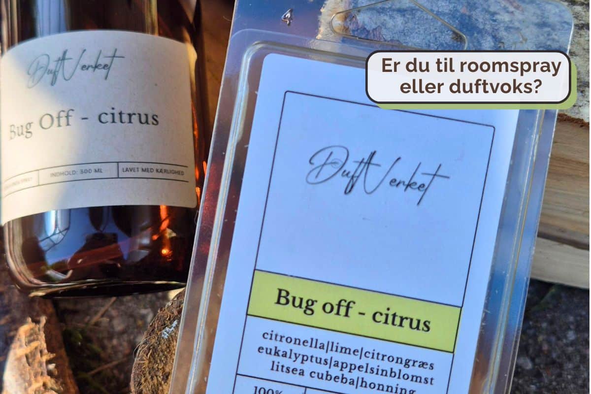 Dufte mod edderkopper og myg - roomspray og duftvoks