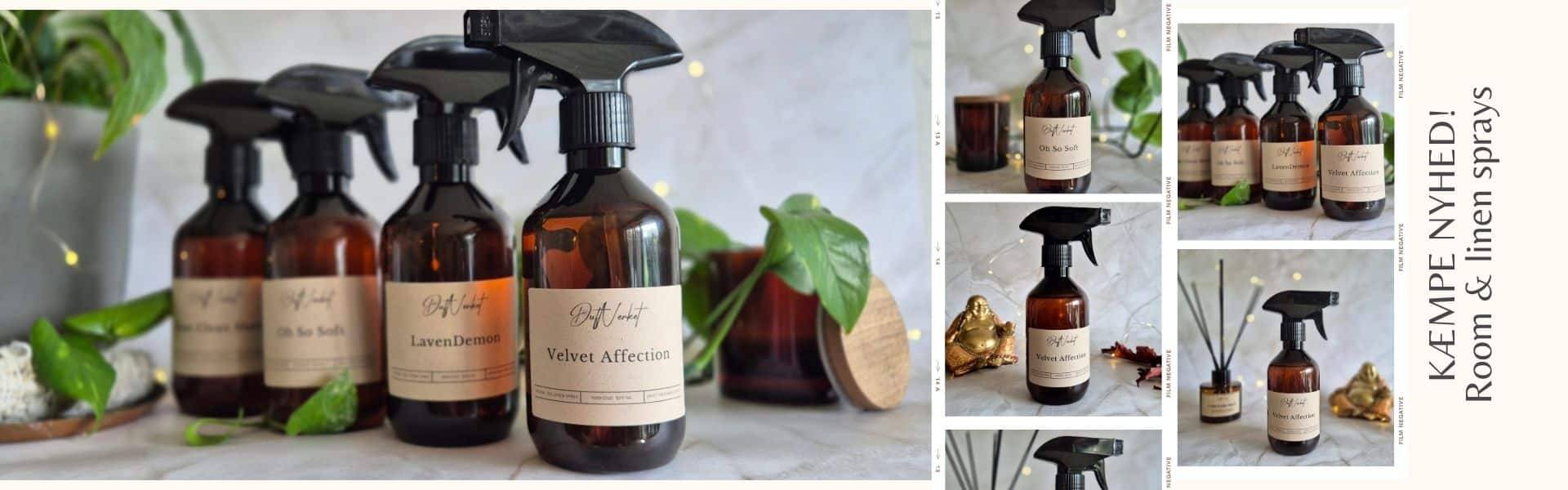 Roomsprays fra DuftVerket - duftpinde, duftlys, duftvoks og rumdufte fra en ægte duft-nørd